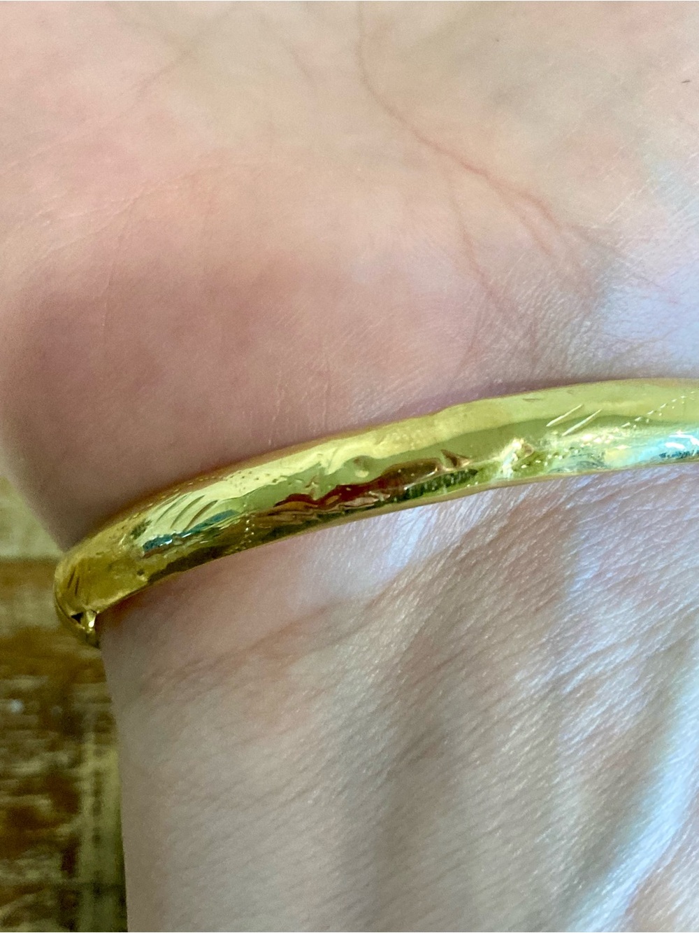14k Gold Hinged Bangle Bracelet 7 Grams Scrap Broken Jewelry - Picture 13 of 17